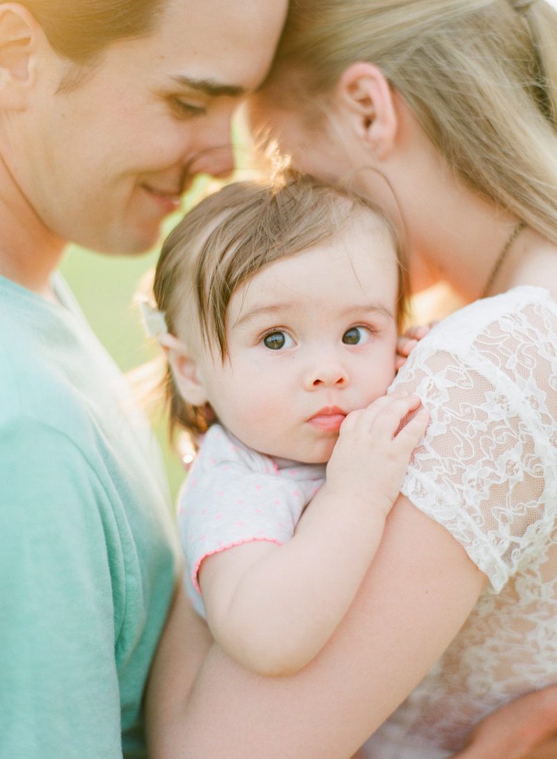 Girl And Parents